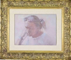 Porträt - Gemälde von Sigfrido Oliva - 1980er Jahre