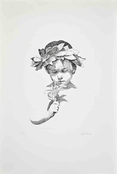 Boy - Etching by Sigfrido Oliva - 1980s
