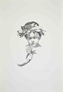 Boy - Etching by Sigfrido Oliva - 1980s