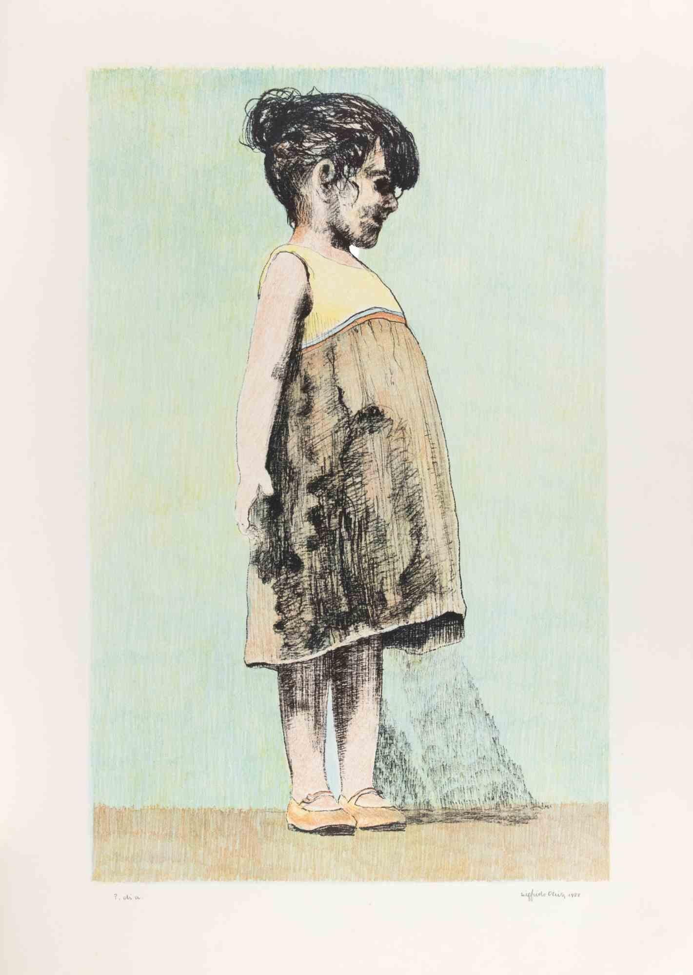 Lithograph realized by Sigfrido Oliva.

Hand signed and hand colored.

Artist Proof.

Very good condition.