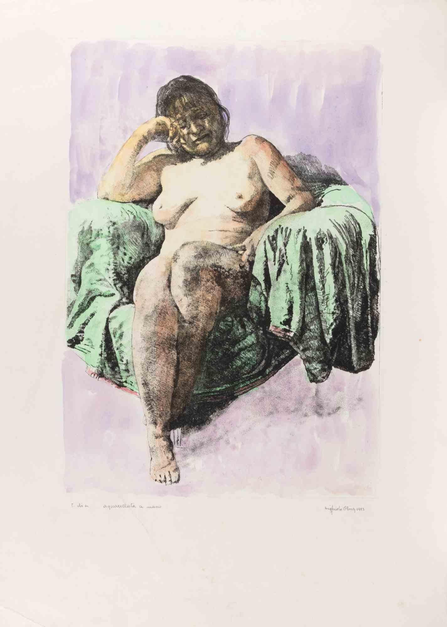 Lithograph realized by Sigfrido Oliva.

Hand signed and hand colored.

Artist Proof.

Very good condition.