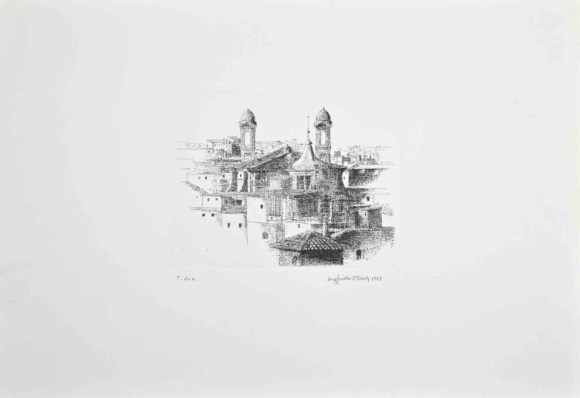 Etching hand signed and dated, realized in 1995.

Artist Proof.

Very good condition.