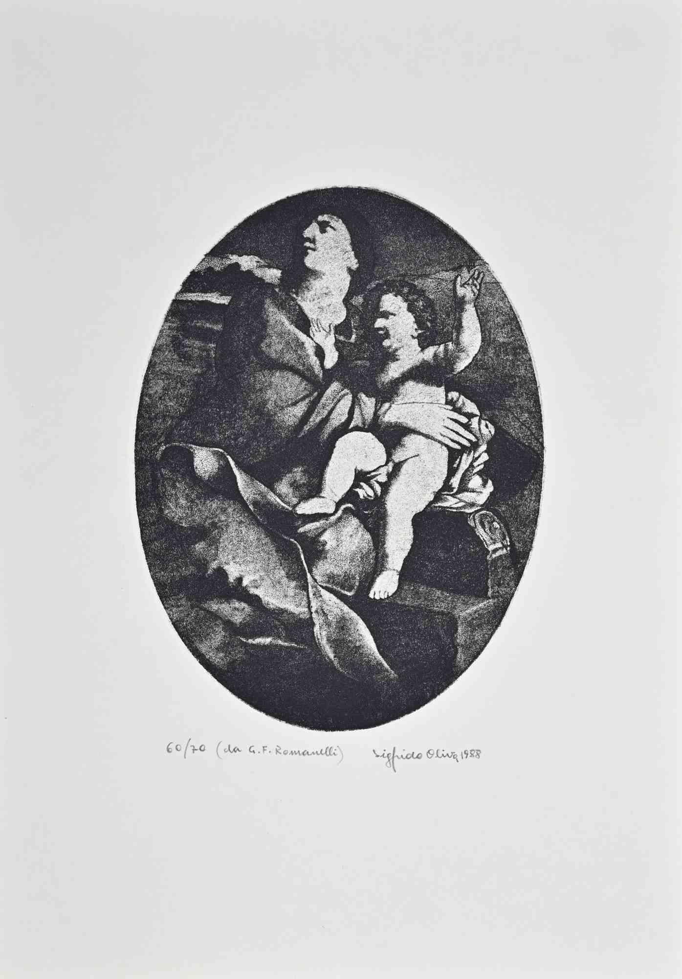 Etching realized in 1988.

Hand signed and numbered in pencil.

Edition of 70.

Very good condition.