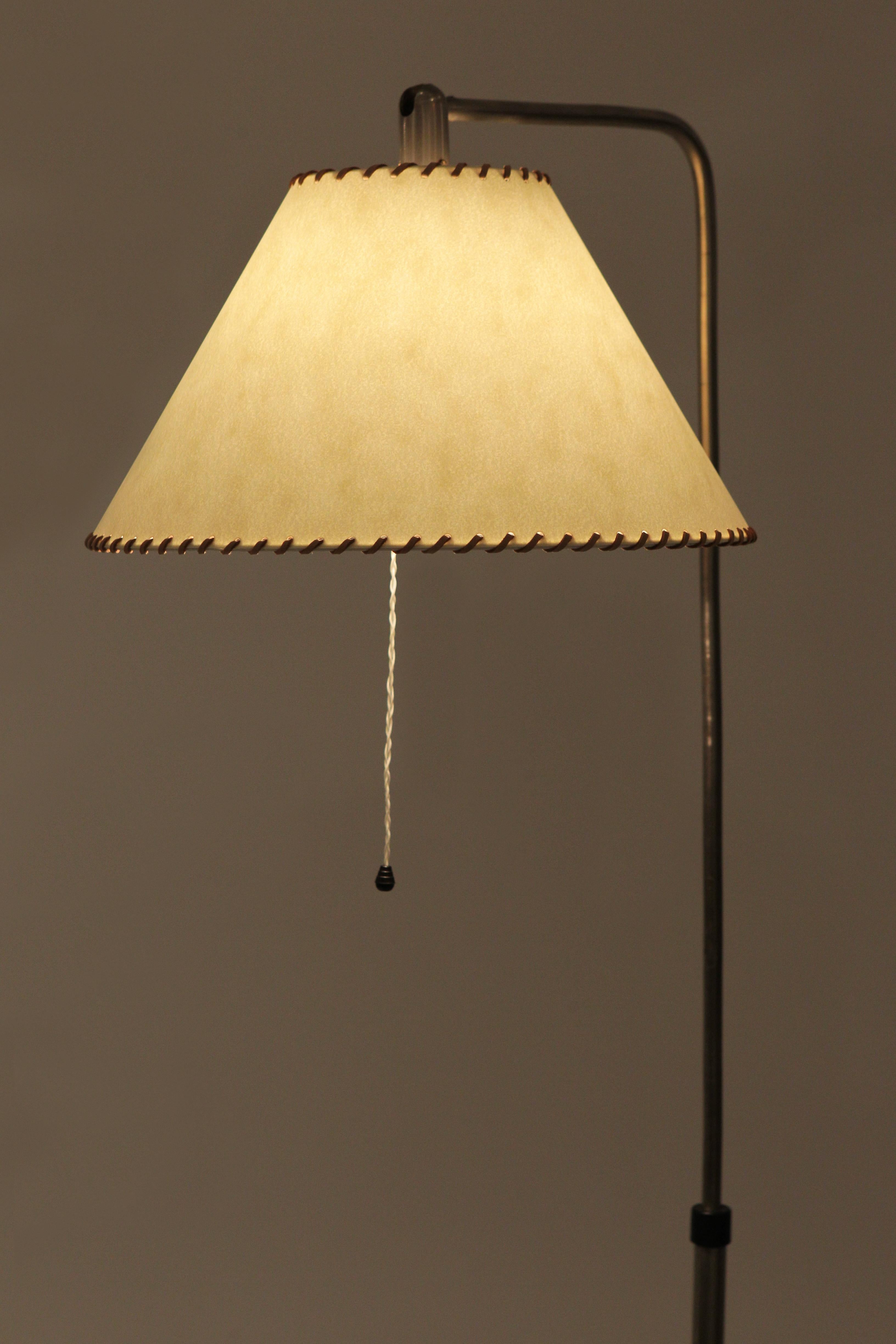 Metal Sigfried Giedion Floor Lamp BAG Turgi, 1940s For Sale