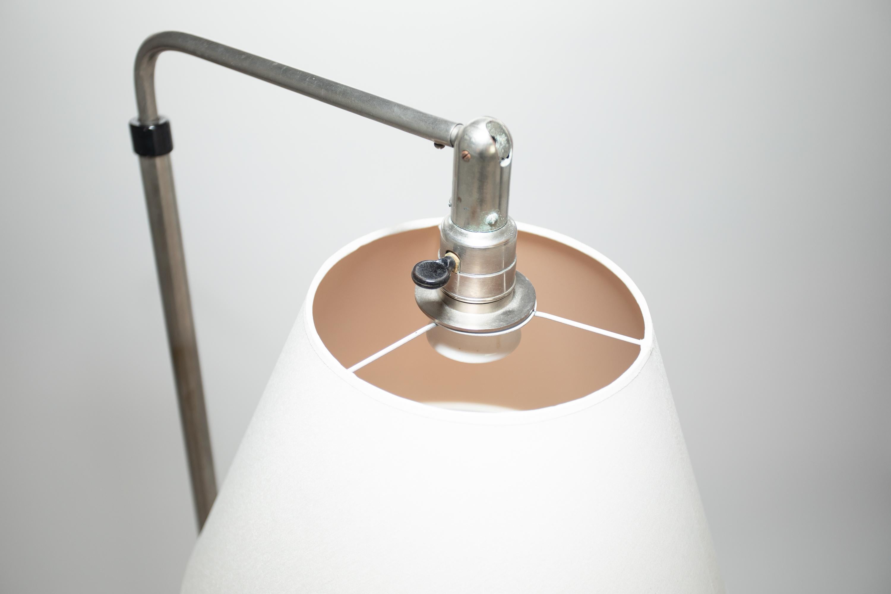 Nickel Sigfried Giedion Floor Lamp For Sale