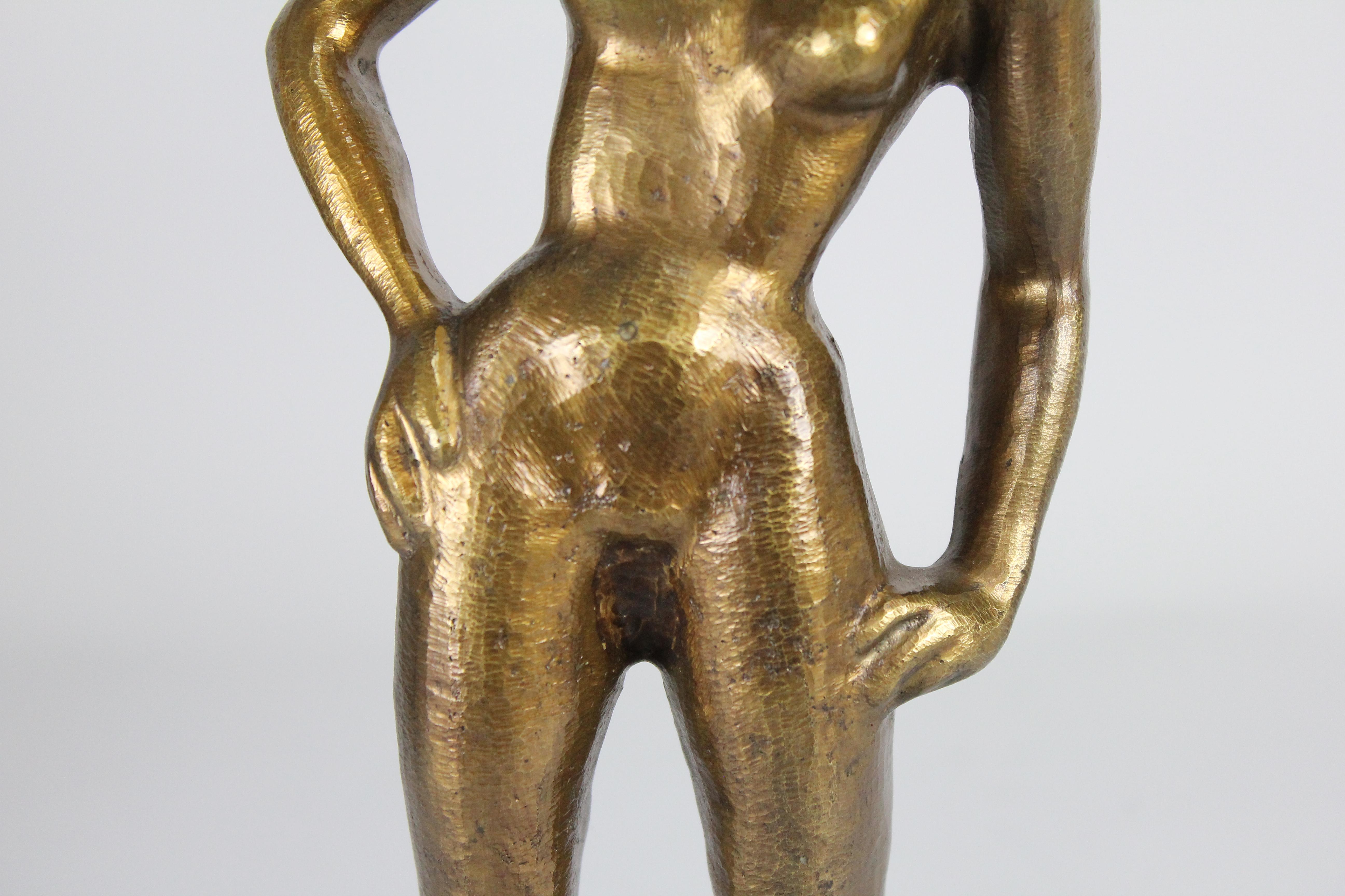 Sigge Berggren, Swedish Modernist Nude Bronze Sculpture, 1940s 5