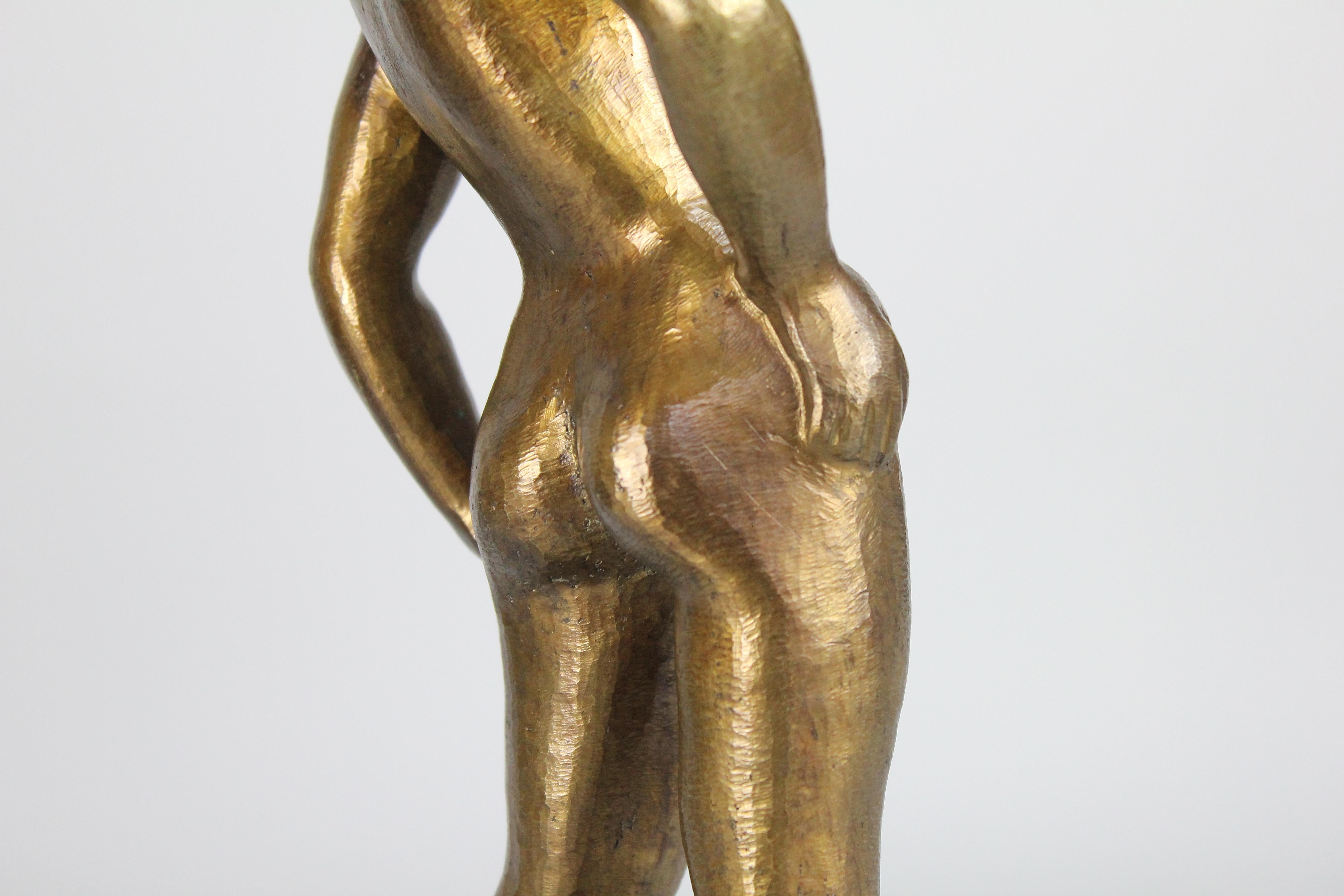 Sigge Berggren, Swedish Modernist Nude Bronze Sculpture, 1940s 6