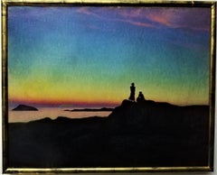 ""Sommerabend im schwedischen Archipelago", Original Öl auf Leinwand, tonalistischer Stil