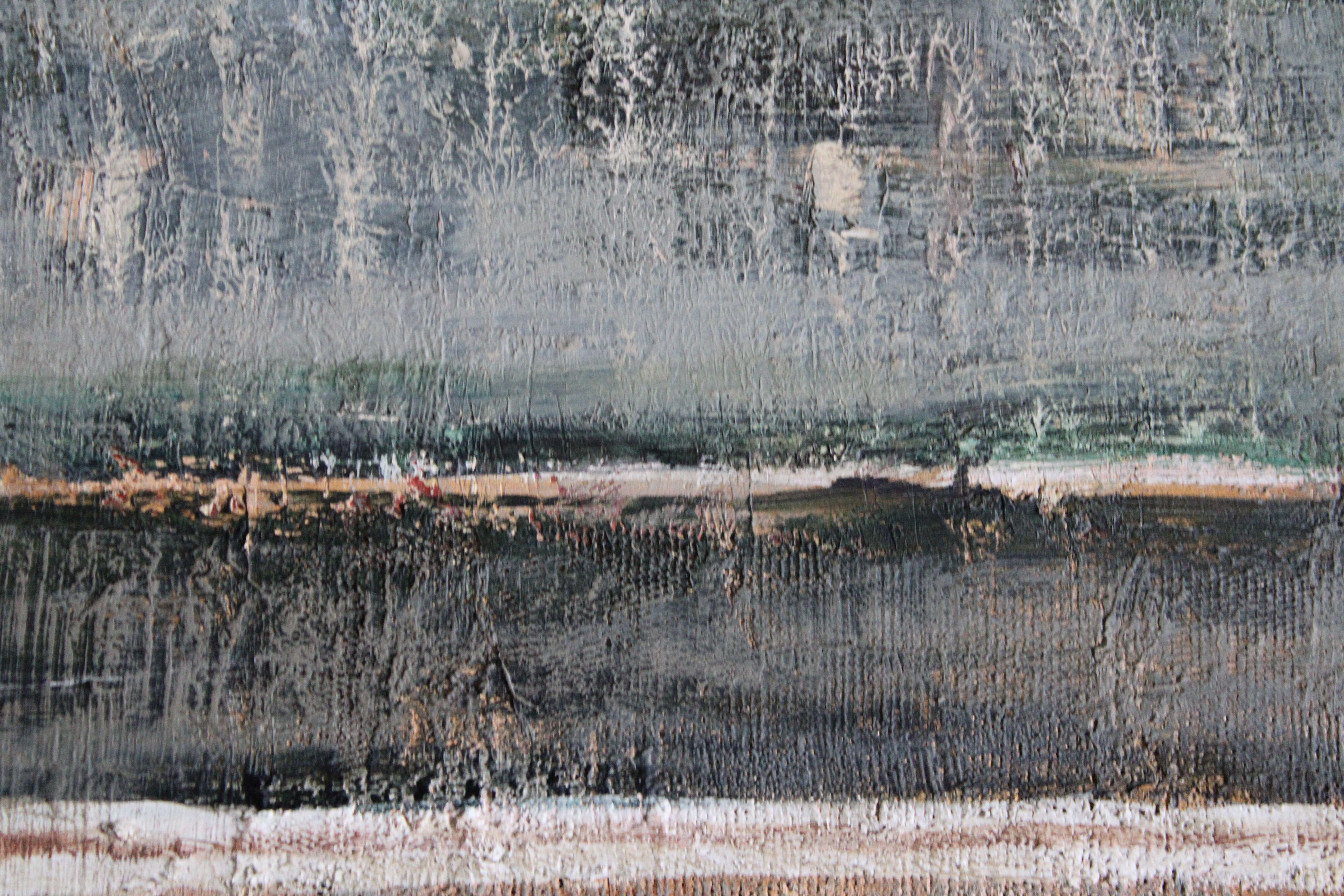 The autumn fields. 2005. Oil on canvas,  100x100 cm For Sale 1