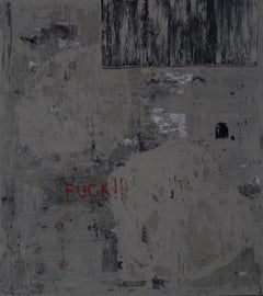 Used The Shed Leaked I. 2019. Oil on canvas,  220x196 cm