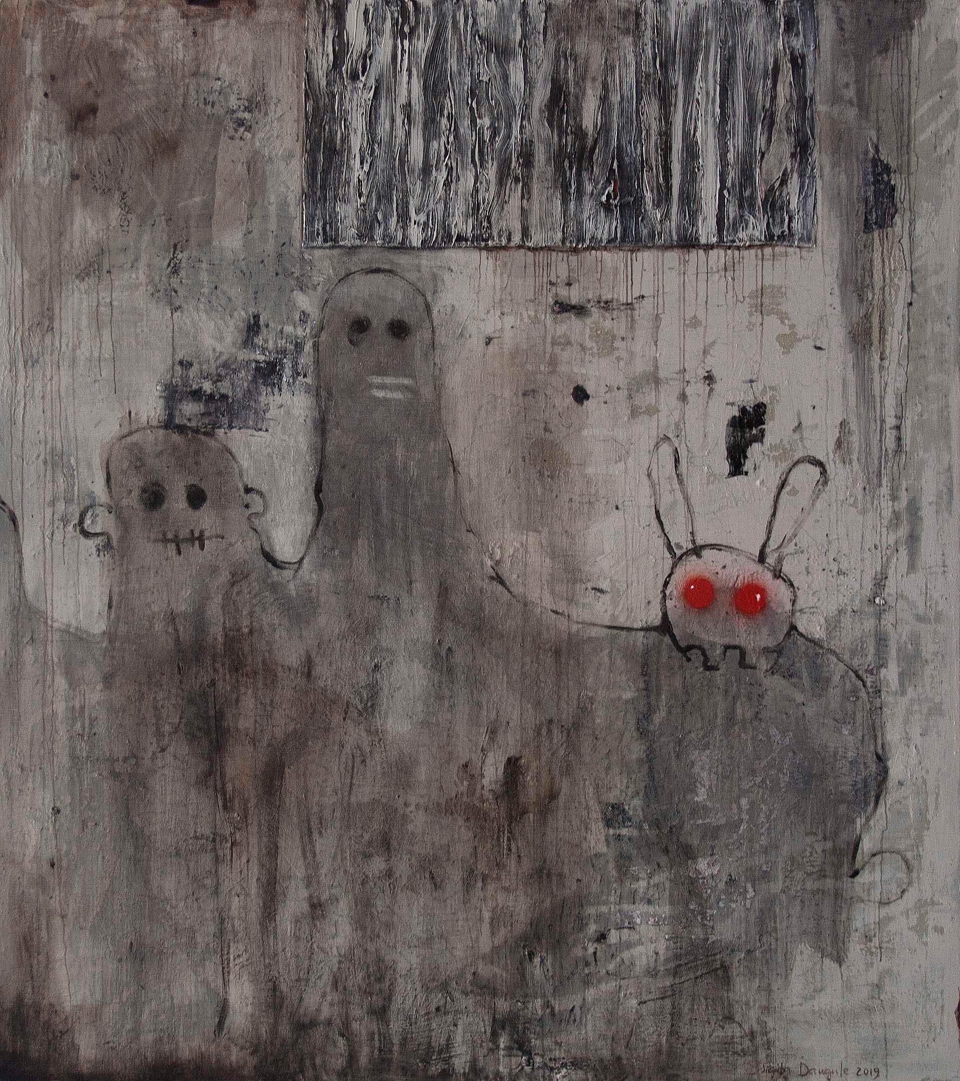 The Shed Leaked II. 2019. Öl auf Leinwand,  220x196 cm