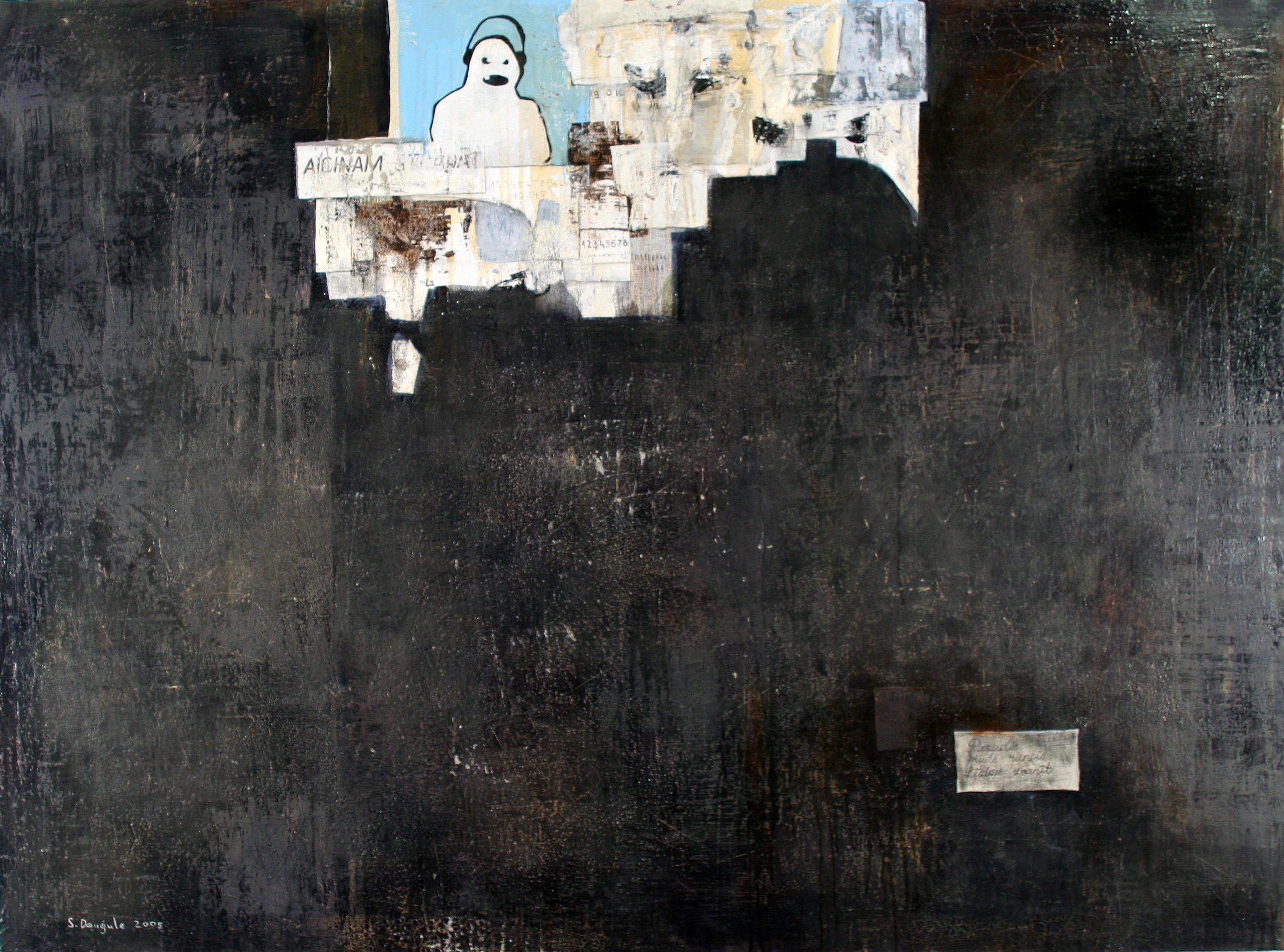 Sigita Daugule  Abstract Painting - Wall. 2005. Oil on canvas,  111x150 cm