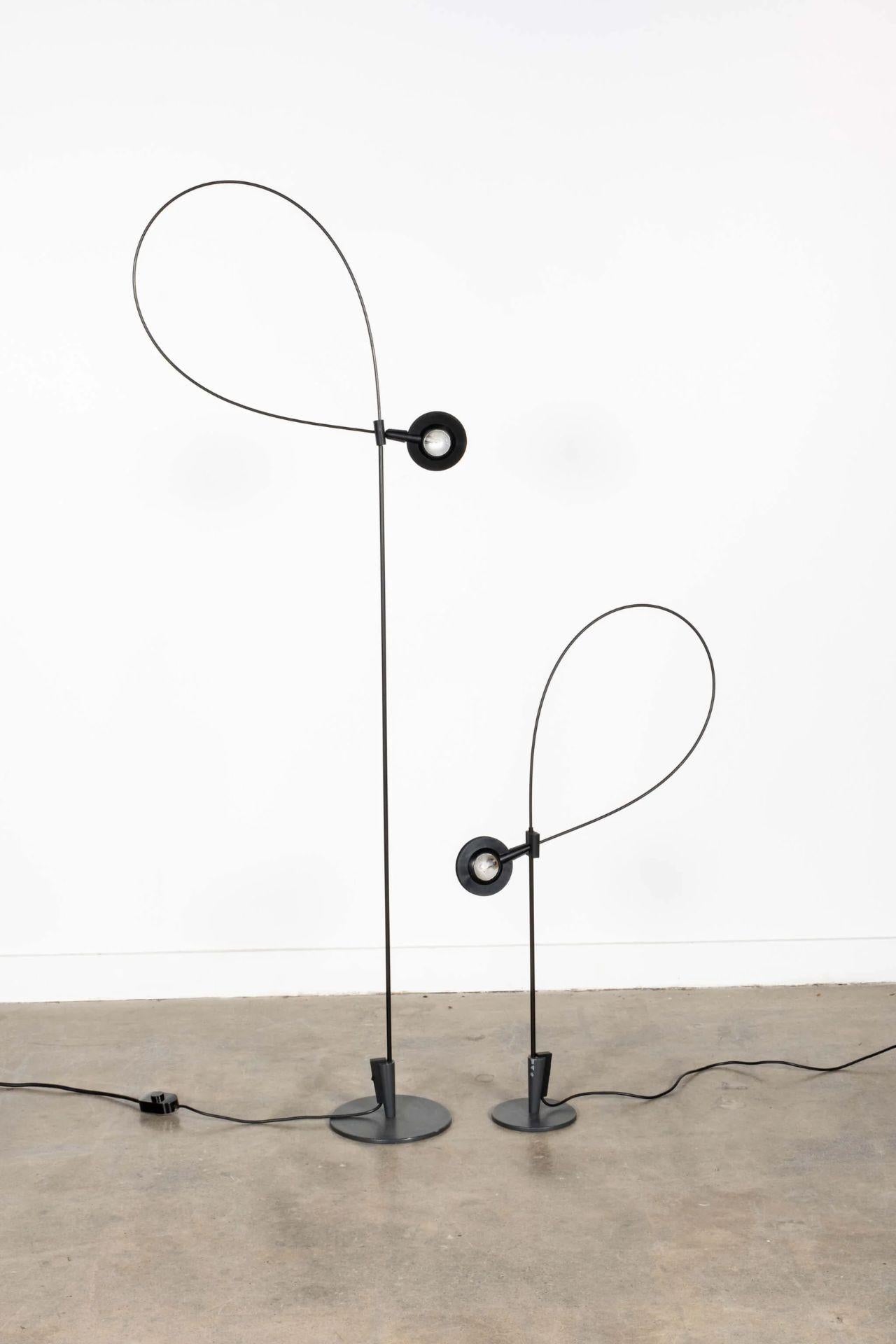 Italian Sigla 2, Flexible Floor Lamp by René Kenma For Sale