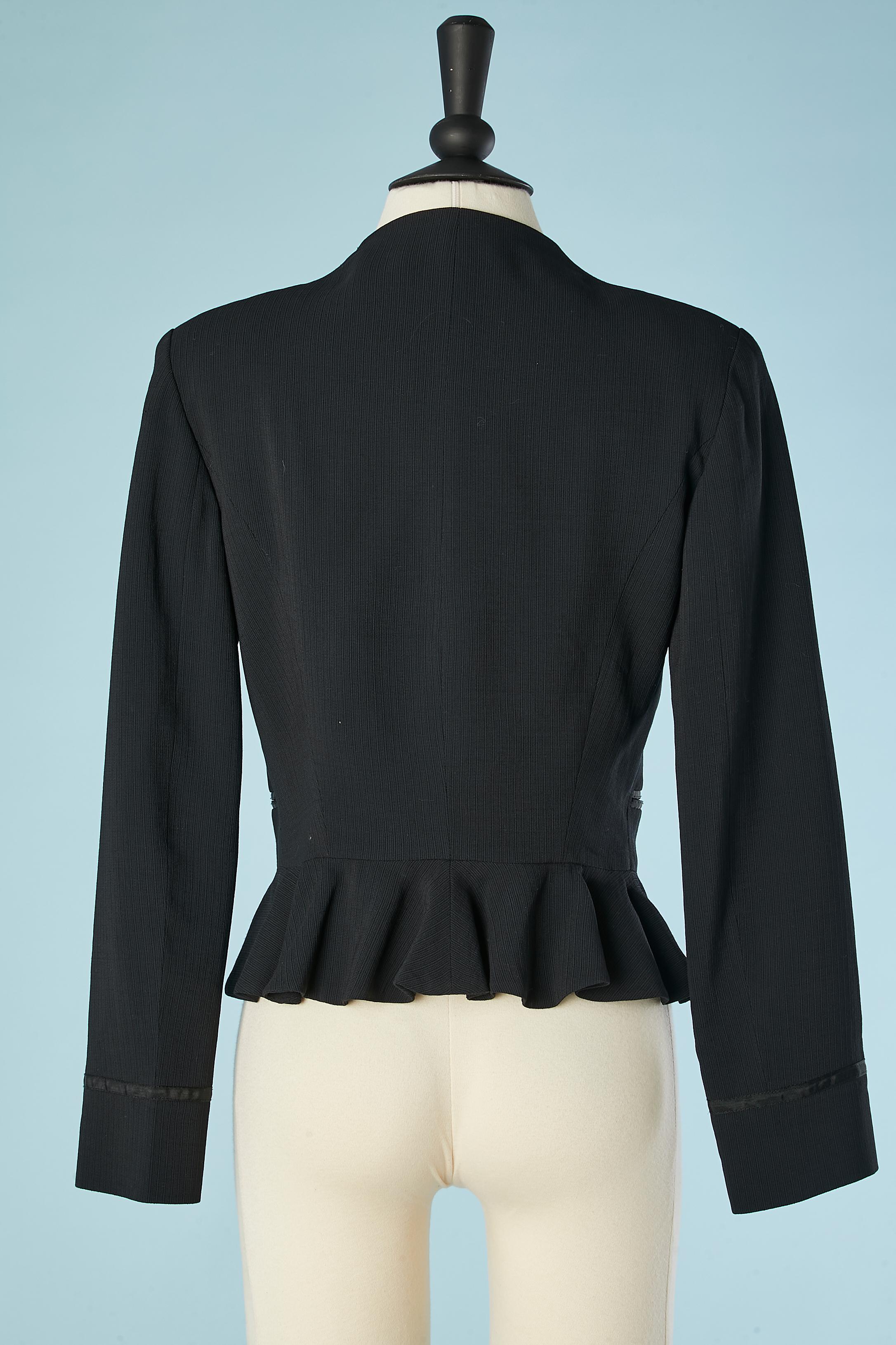 Women's Sigle breasted black jacket Christian Lacroix  For Sale