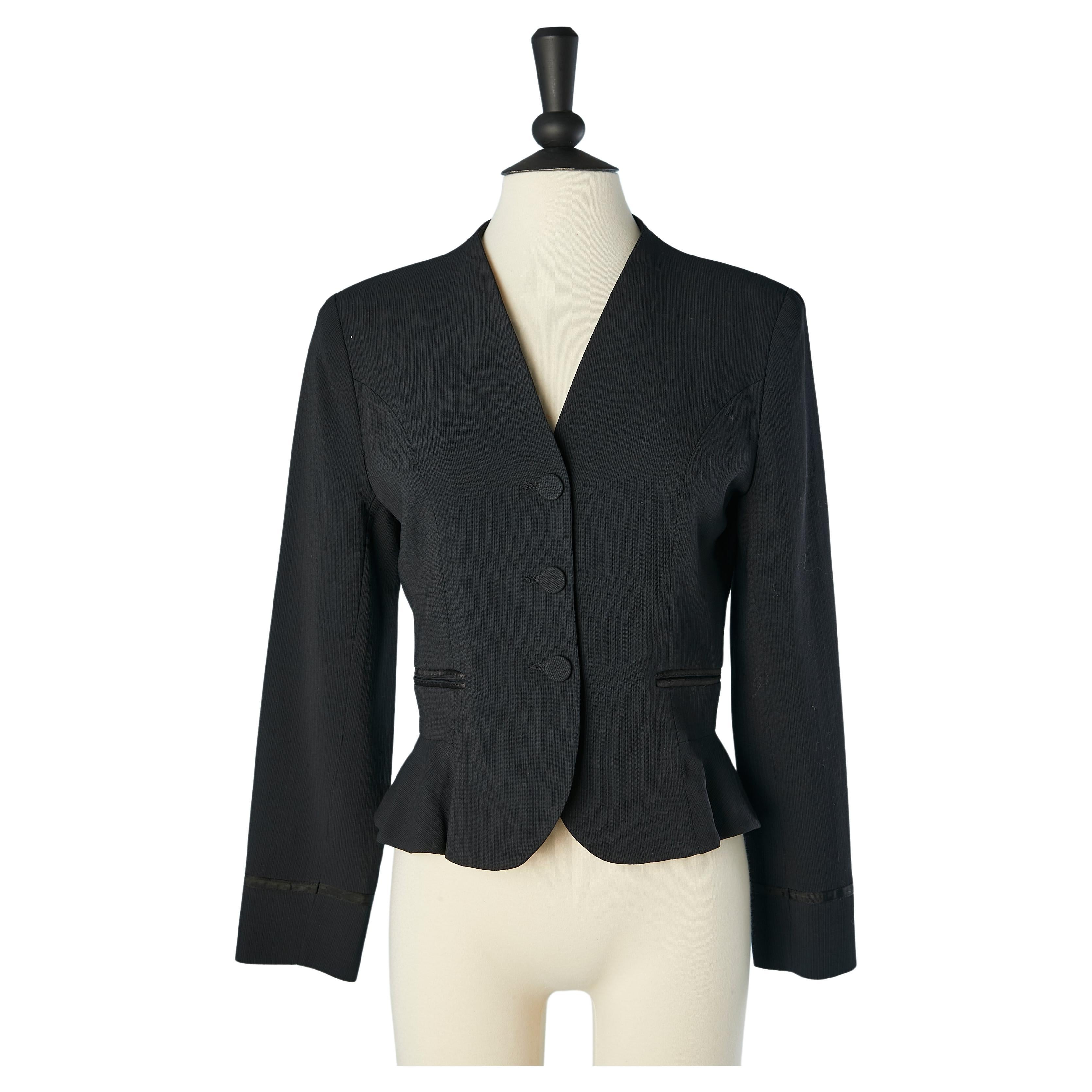 Sigle breasted black jacket Christian Lacroix  For Sale