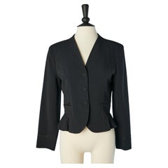 Vintage Sigle breasted black jacket Christian Lacroix 