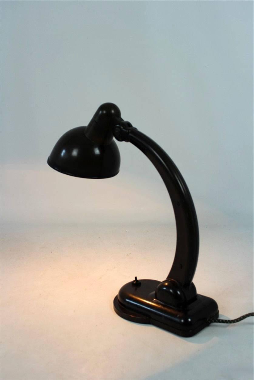 Sigma Bakelite Table Lamp by Christian Dell for Heinrich Römmler, 1930s 6
