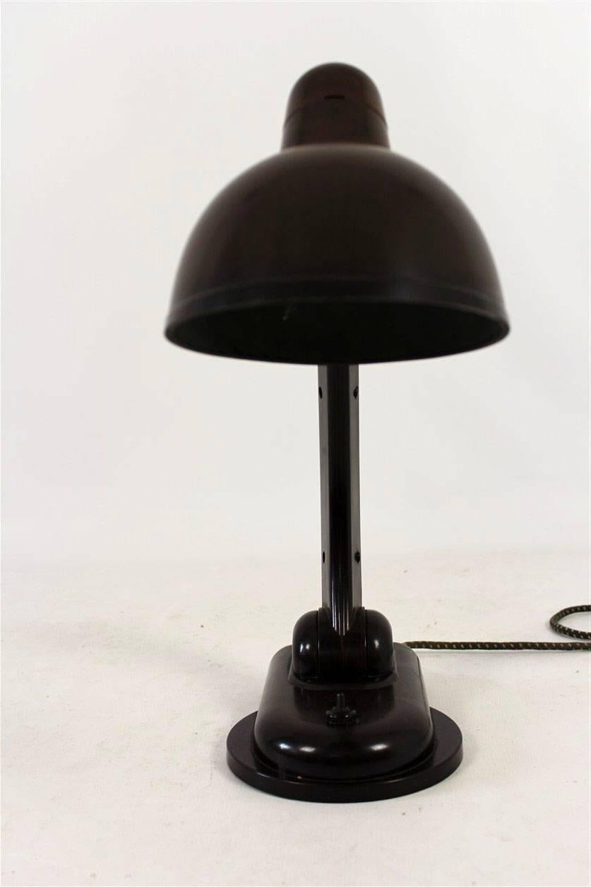 Mid-20th Century Sigma Bakelite Table Lamp by Christian Dell for Heinrich Römmler, 1930s