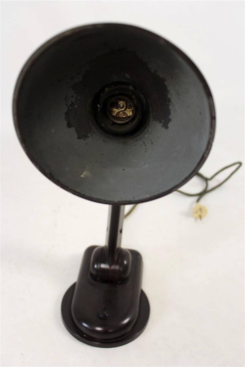 Sigma Bakelite Table Lamp by Christian Dell for Heinrich Römmler, 1930s 3