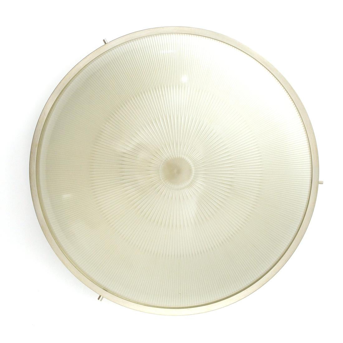 Brass 'Sigma' Ceiling Light by Sergio Mazza for Artemide, 1960s