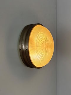Sigma Midcentury Metal Glass Wall Light by Sergio Mazza Artemide Italy 1960s