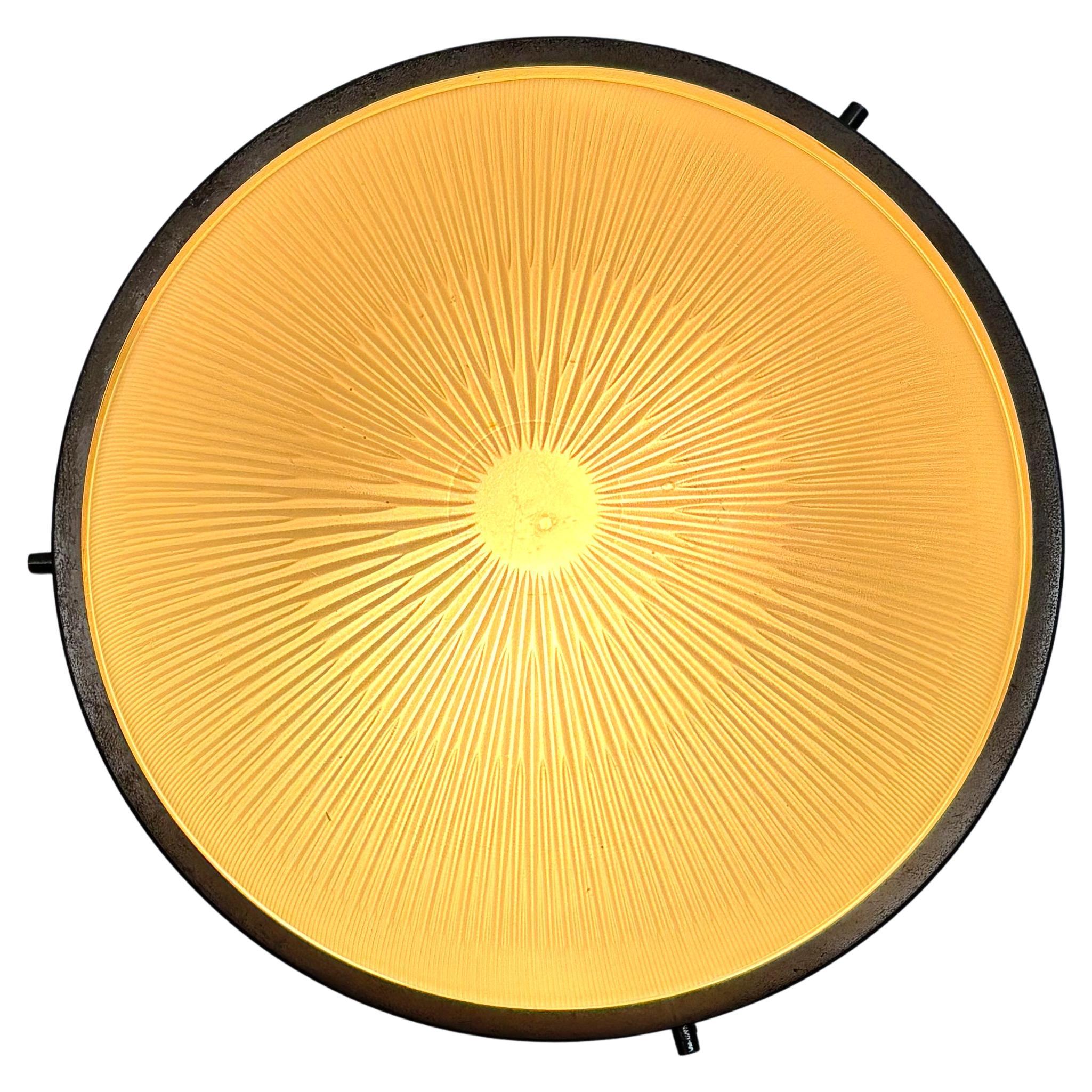 Sigma Midcentury Metal Glass Wall Light by Sergio Mazza Artemide Italia Años 60 en venta