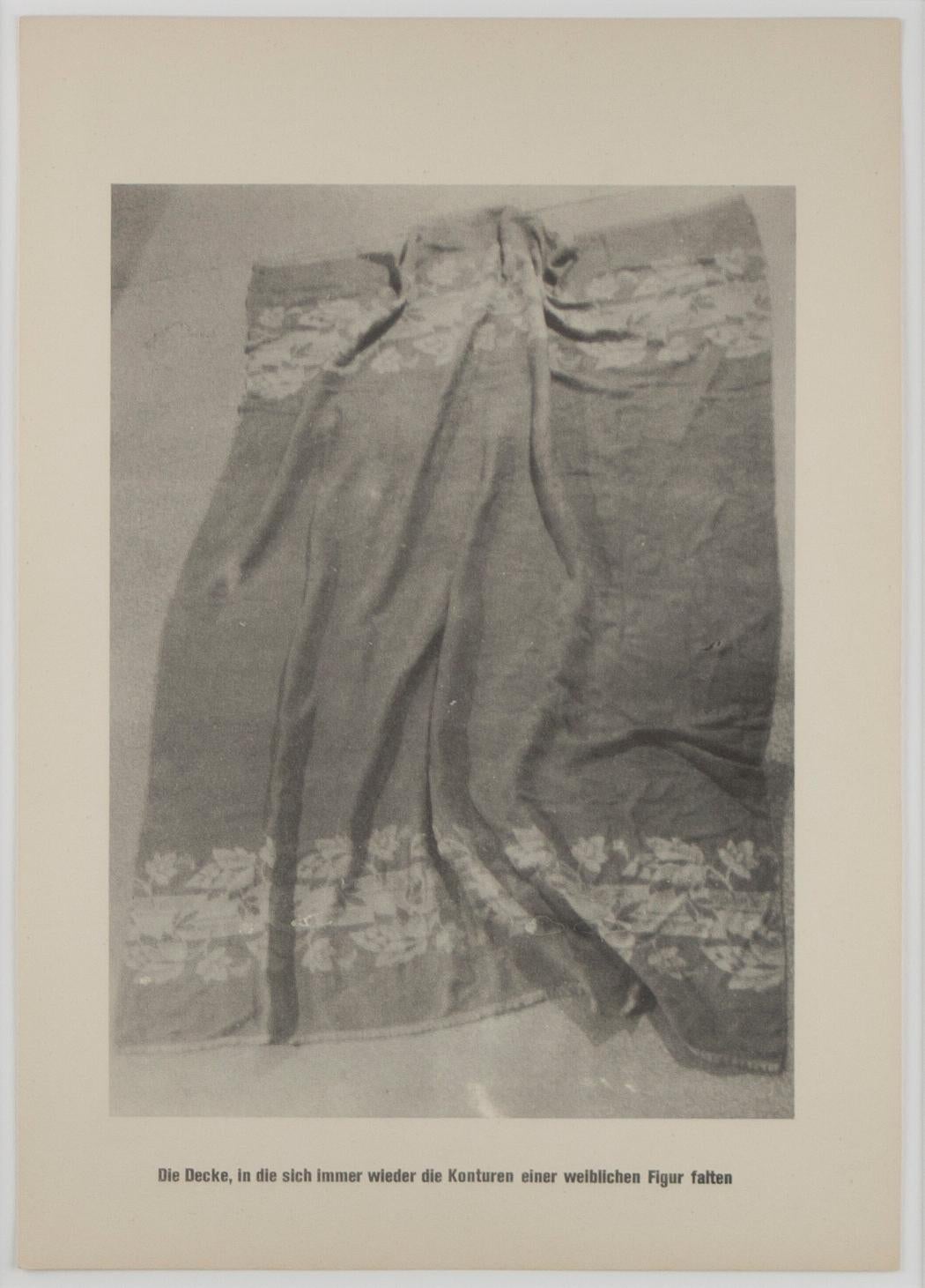 "Blanket", unframed black and white print, Berlin 1960s - Photograph by Sigmar Polke