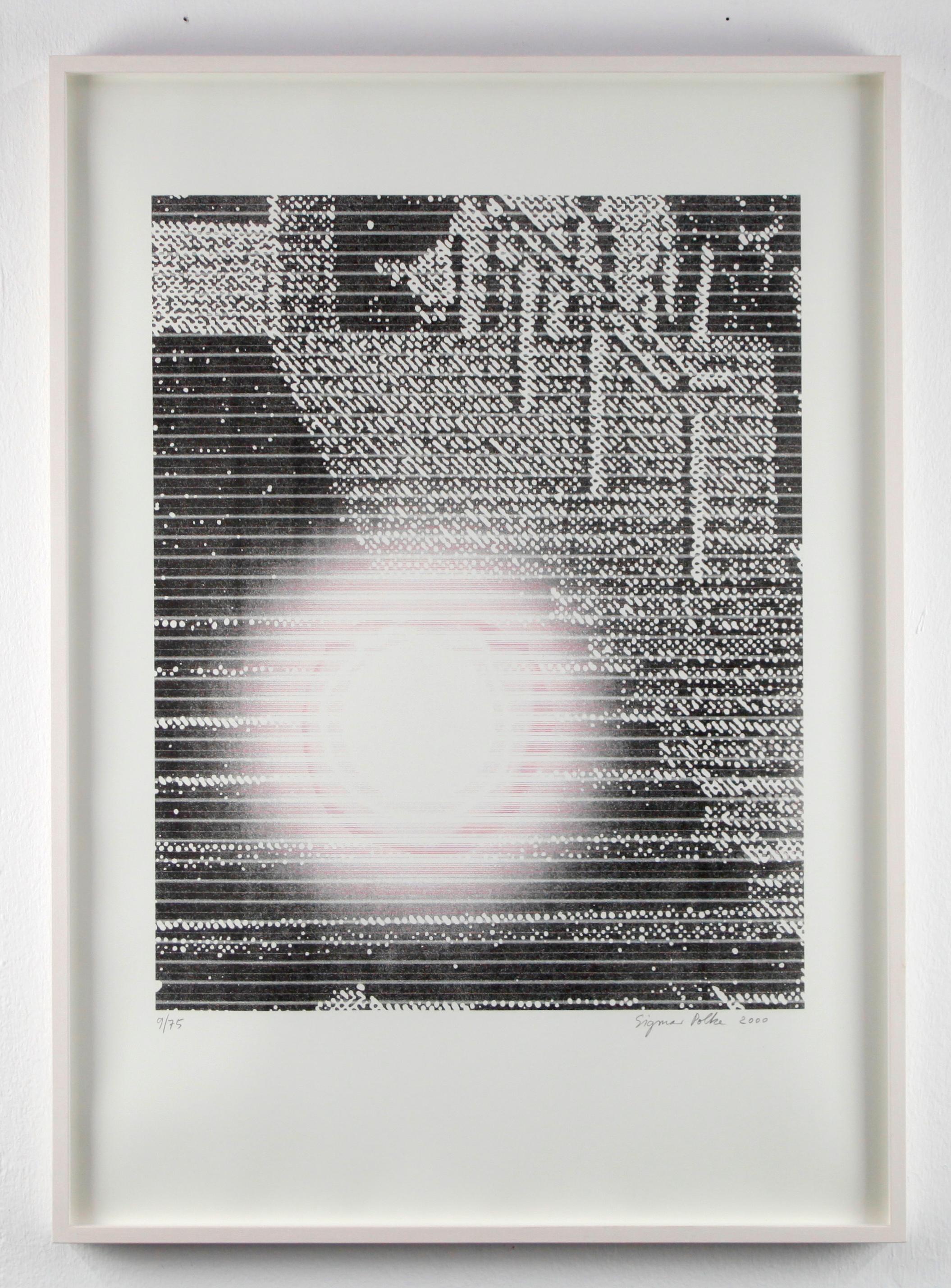 Sigmar Polke Landscape Print - "The stairway of Cannes", abstract print, signed and numbered by Polke 9/75