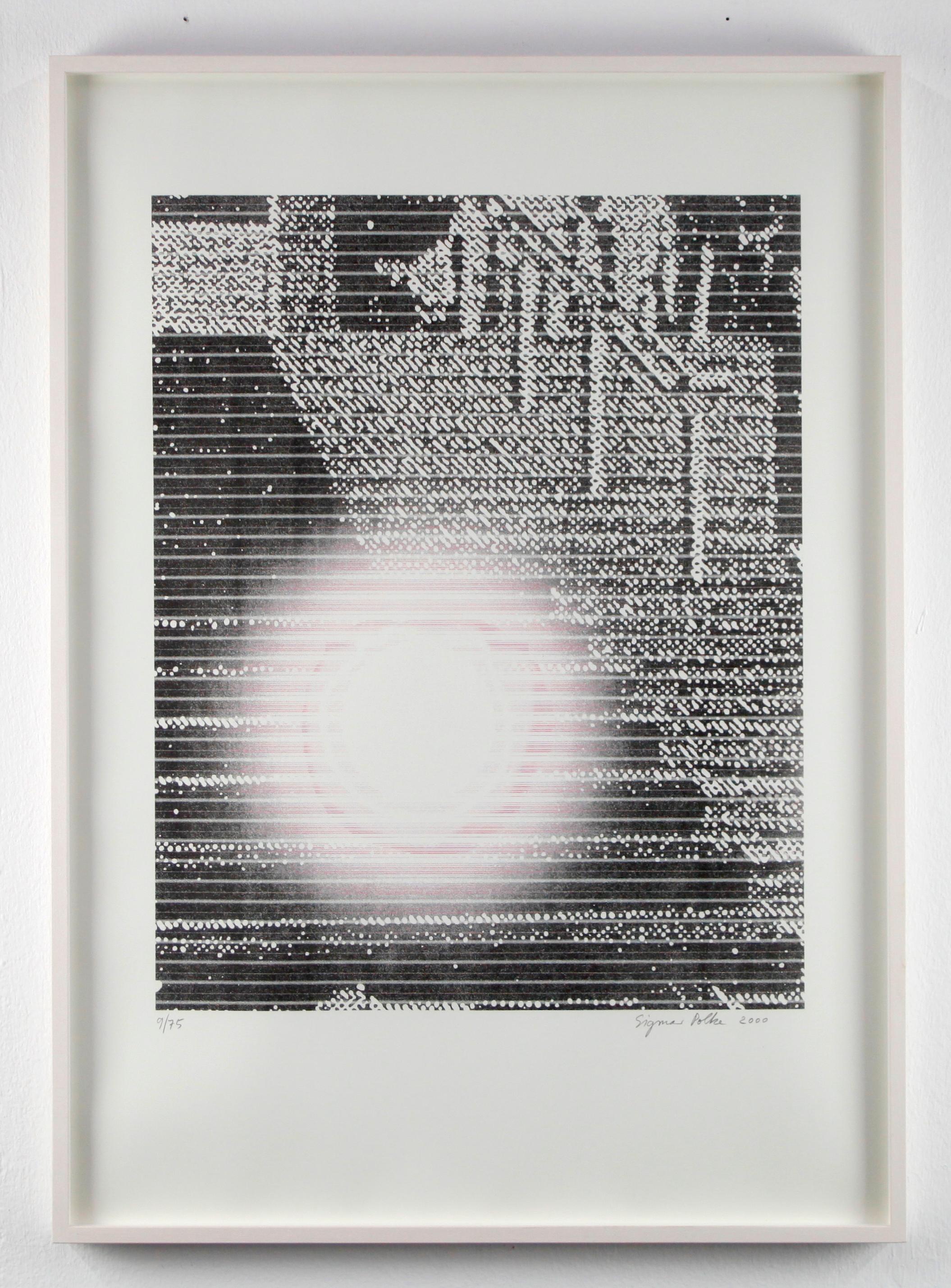 Sigmar Polke Abstract Print - "The stairway of Cannes", abstract print, signed and numbered by Polke 9/75