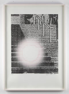 "The stairway of Cannes", abstract print, signed and numbered by Polke 9/75