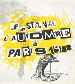 Sigmar Polke Festival d'automne à Paris 1988 silkscreen
