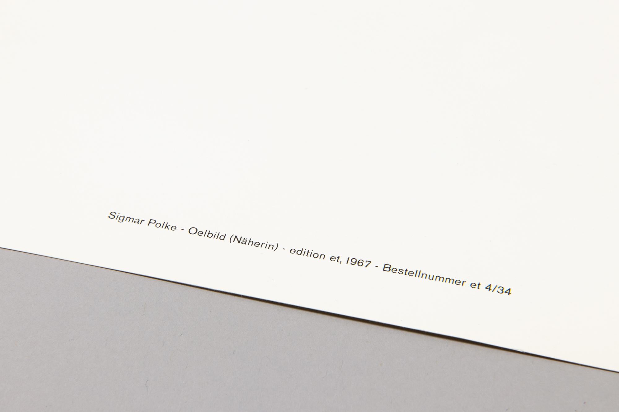 Sigmar Polke, Näherin - Edición Limitada, Arte Pop Alemán, Impresión Original en venta 5