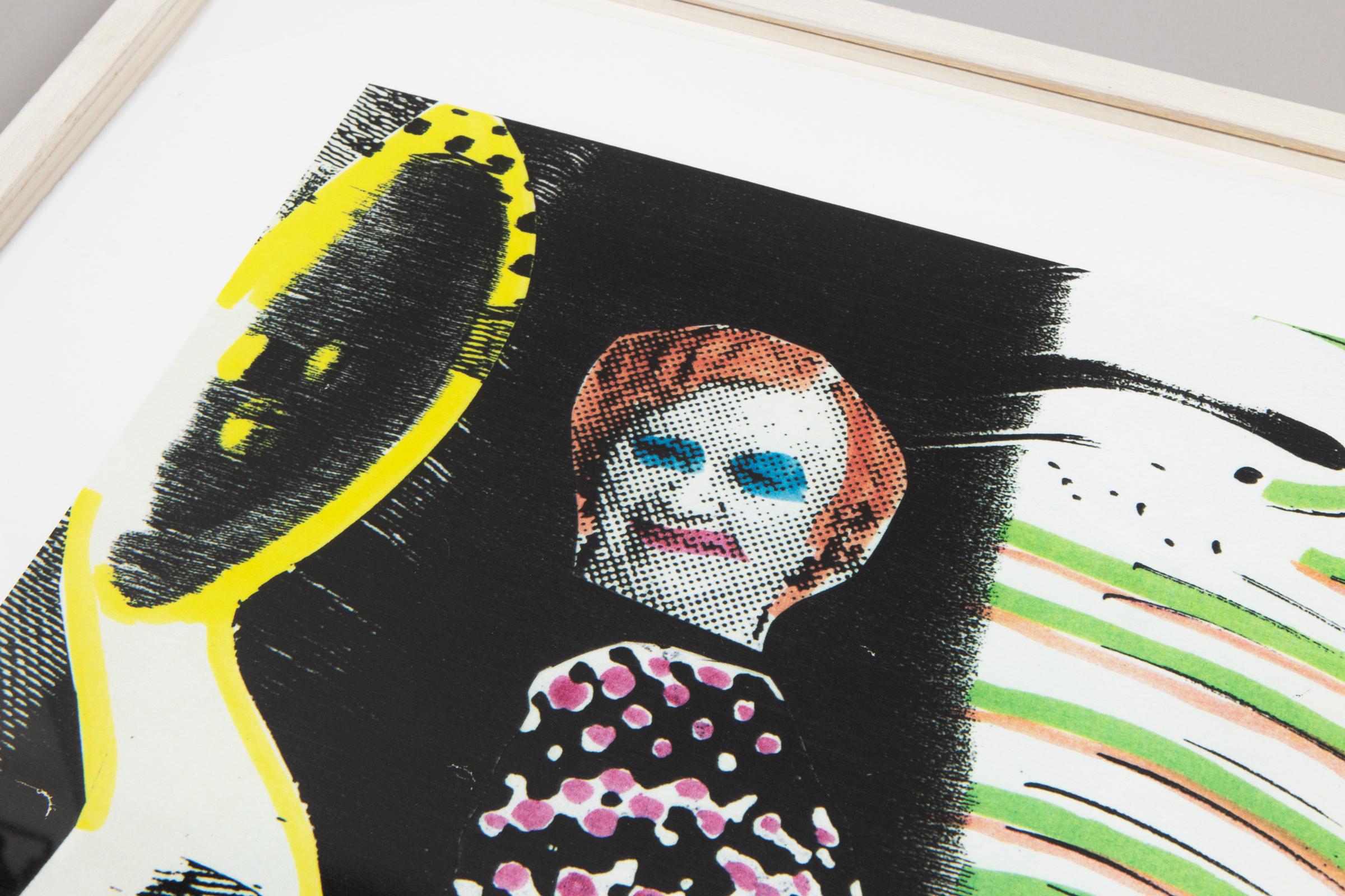 Sigmar Polke, S. schmeckt Pfirsich von H. – 1996, Lithographie, signiert im Angebot 2