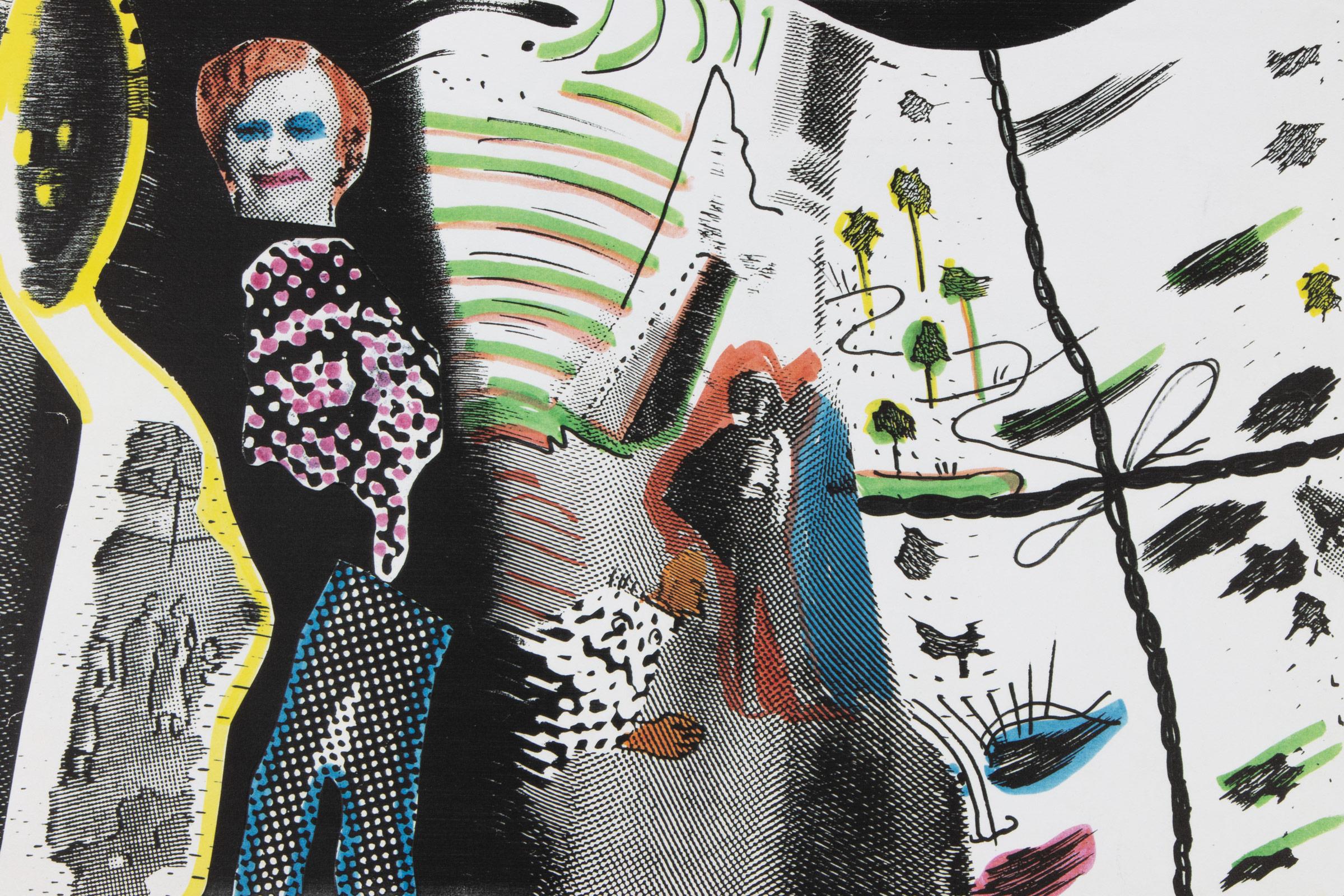 Sigmar Polke, S. schmeckt Pfirsich von H. - 1996, Lithograph, Signed Print For Sale 2