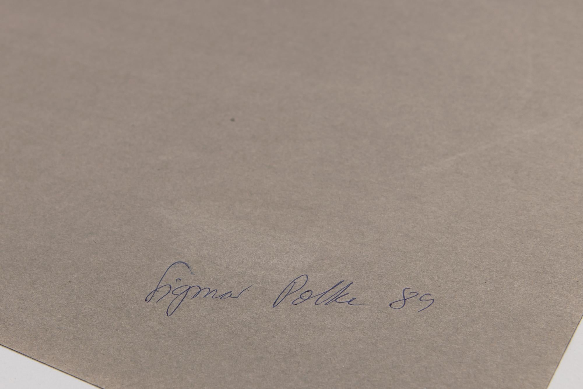 Sigmar Polke, Untitled (Griffelkunst 1989) - Signed Print, Abstract Art, Pop Art For Sale 1