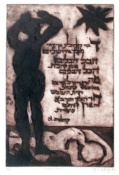 Eclesiastes I, 1964 Signed Etching by Sigmund Laufer