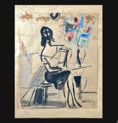 Sigmund Menkes (Poland 1896-1986) Watercolor Painting