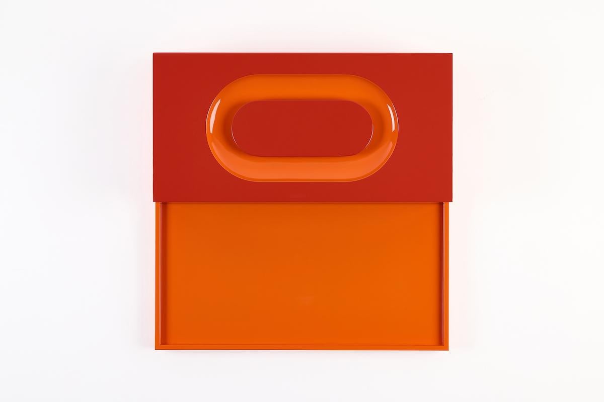 Contemporary SIGN Box Oval, Kerylos & Tangerine by Reda Amalou For Sale