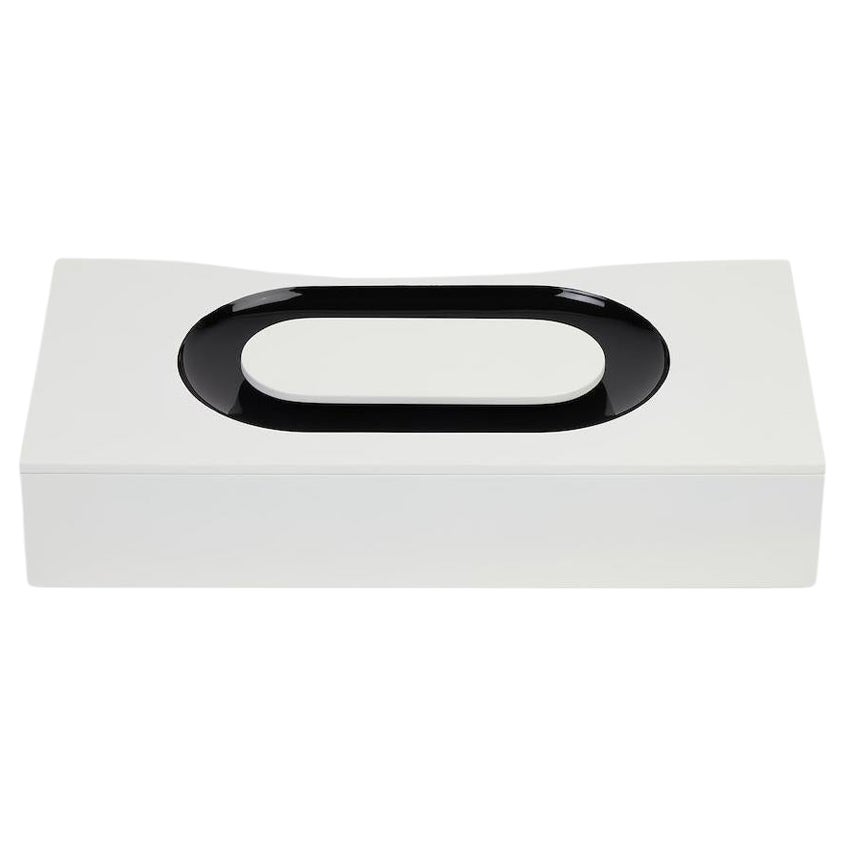 SIGN Box Oval, Milky White & All Black by Reda Amalou