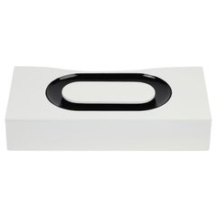 SIGN Box Oval, Milky White & All Black by Reda Amalou