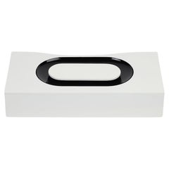 SIGN Box Oval, Milky White & All Black by Reda Amalou