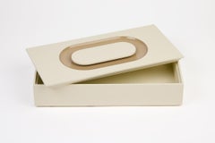 SIGN Box Oval, White Sand & Mastic by Reda Amalou