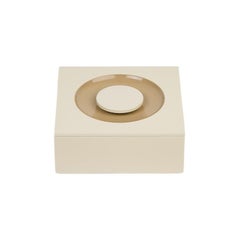 SIGN Box Round, White Sand & Mastic by Reda Amalou