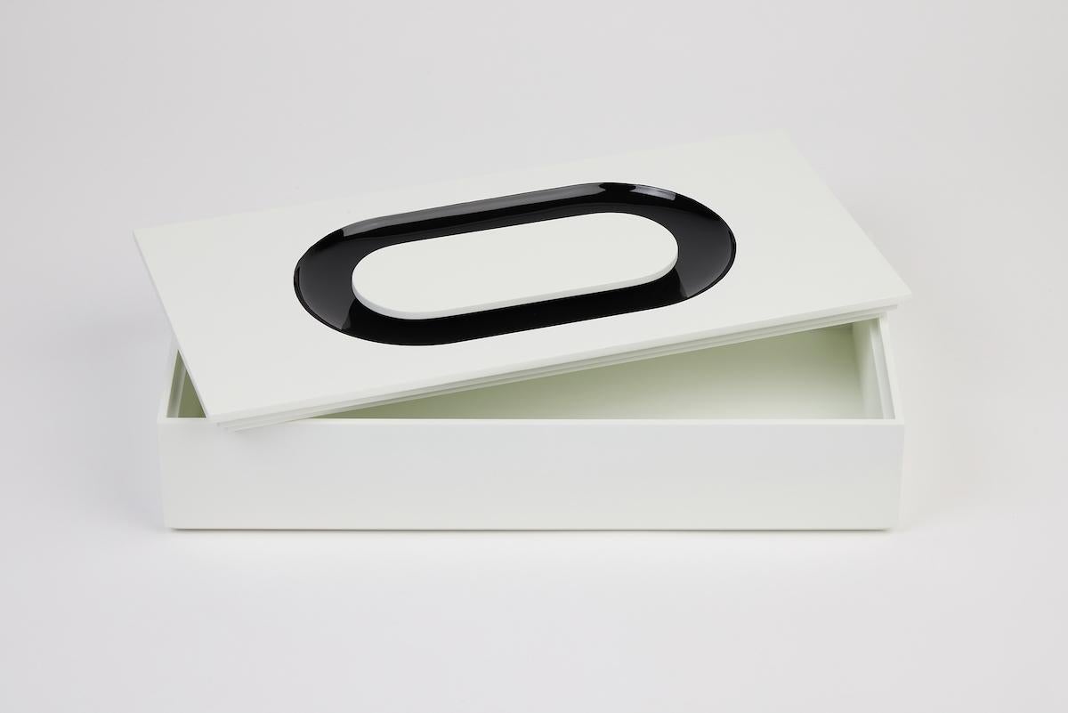 Leather SIGN Box Set, Milky White & All Black by Reda Amalou For Sale