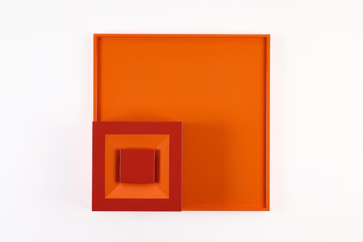 Contemporary SIGN Box Square, Kerylos & Tangerine by Reda Amalou For Sale