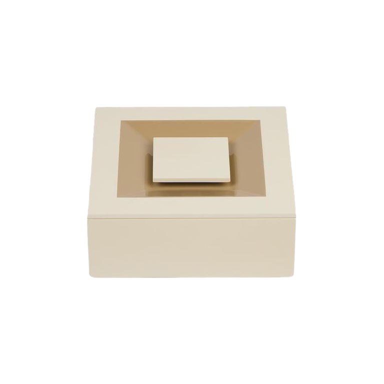 SIGN Box Square, White Sand & Mastic by Reda Amalou For Sale