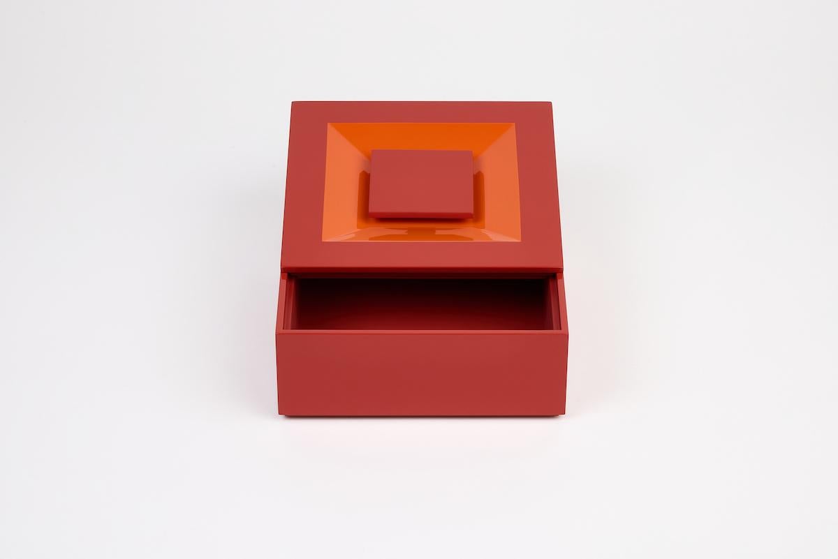 Leather SIGN Boxes by Reda Amalou Design For Sale