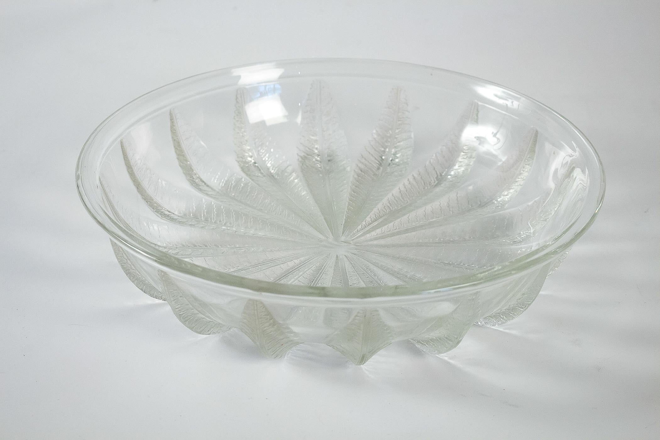 Art Deco Sign by René Lalique France Round Opalescent Glass 