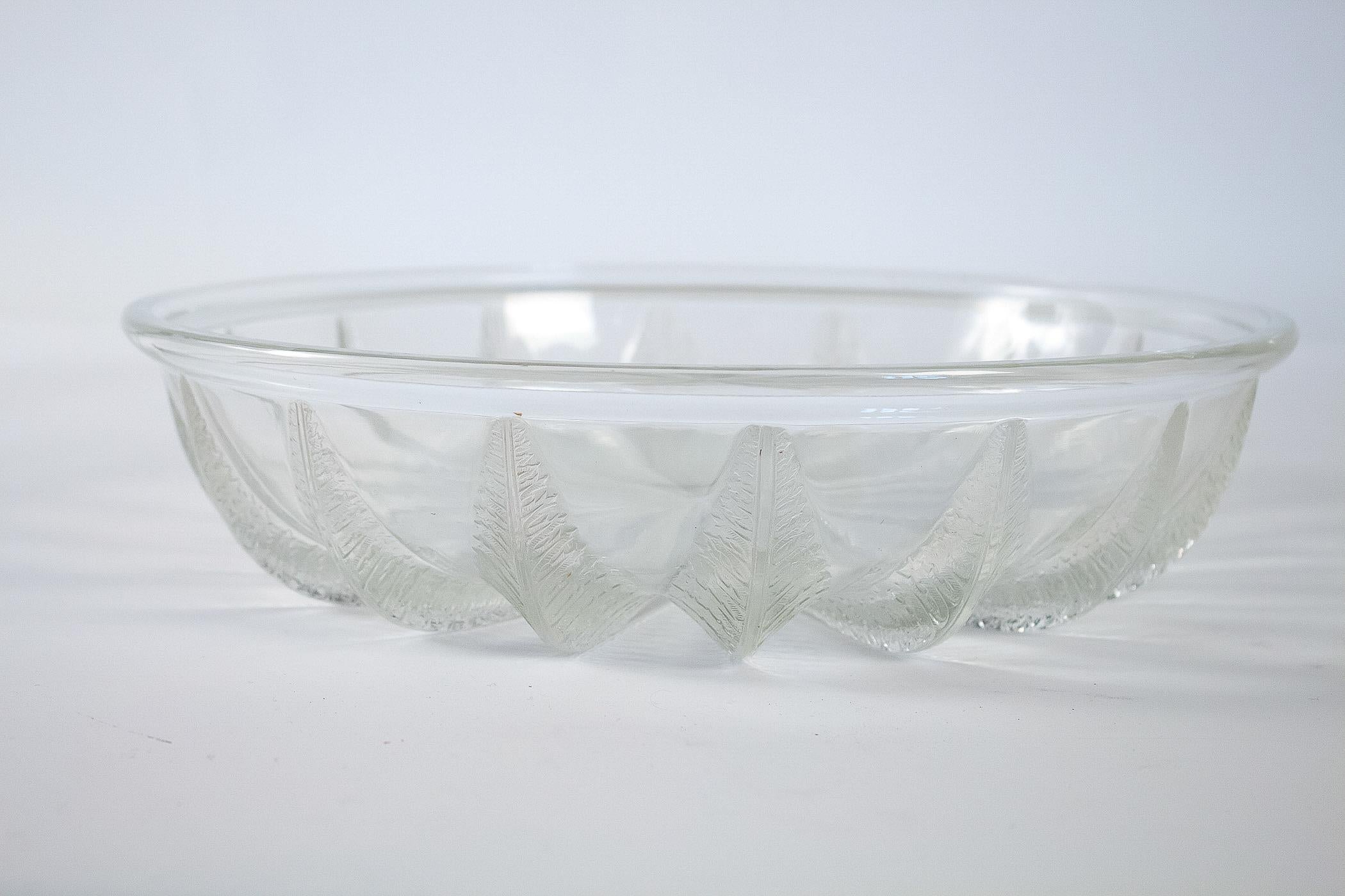 Sign by René Lalique France Round Opalescent Glass 