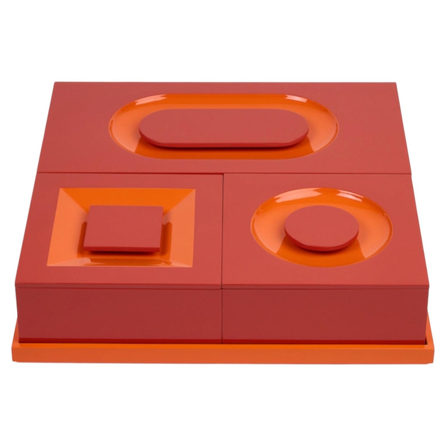SIGN Contemporary Hand-Lacquered Decorative Boxes and Tray by Reda Amalou Design
